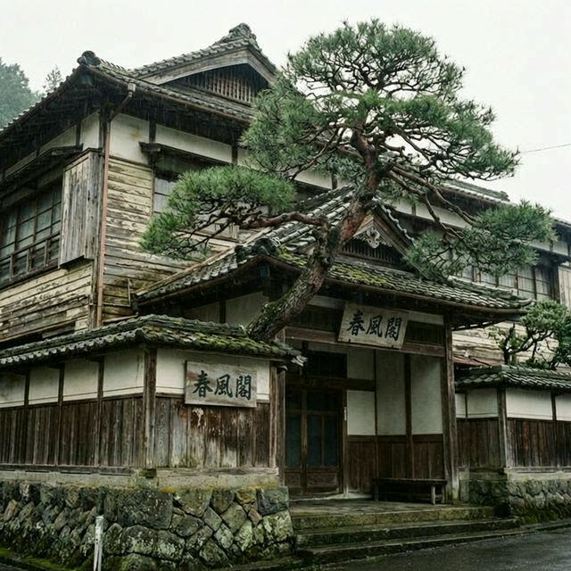 春風閣の外観