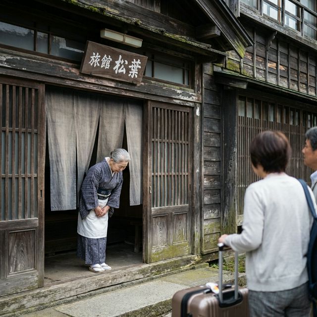 仲居さんの出迎え